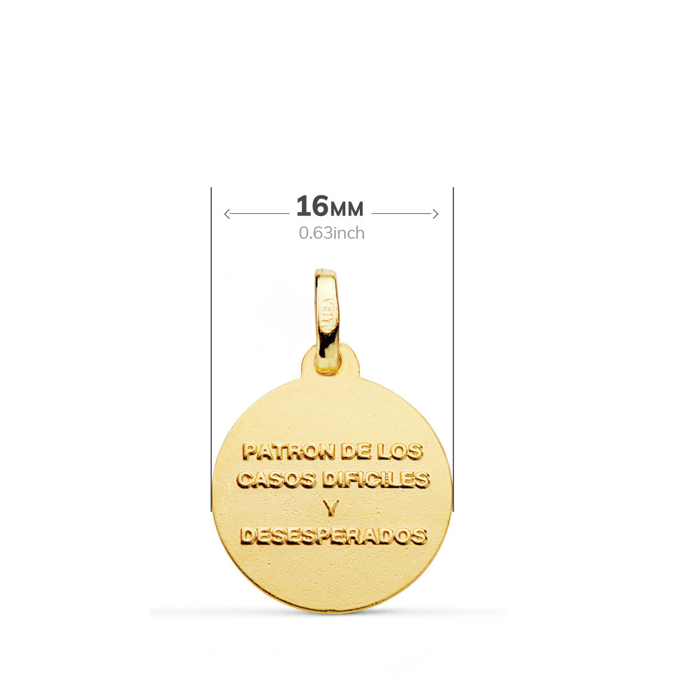 18K Saint Jude Thaddeus-medalje 16MM