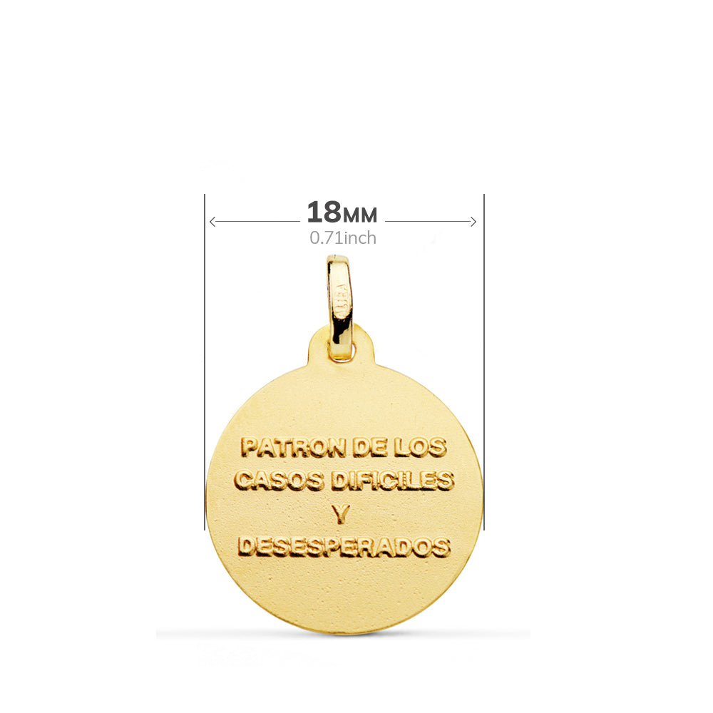 18K Saint Jude Thaddeus-medalje 18MM