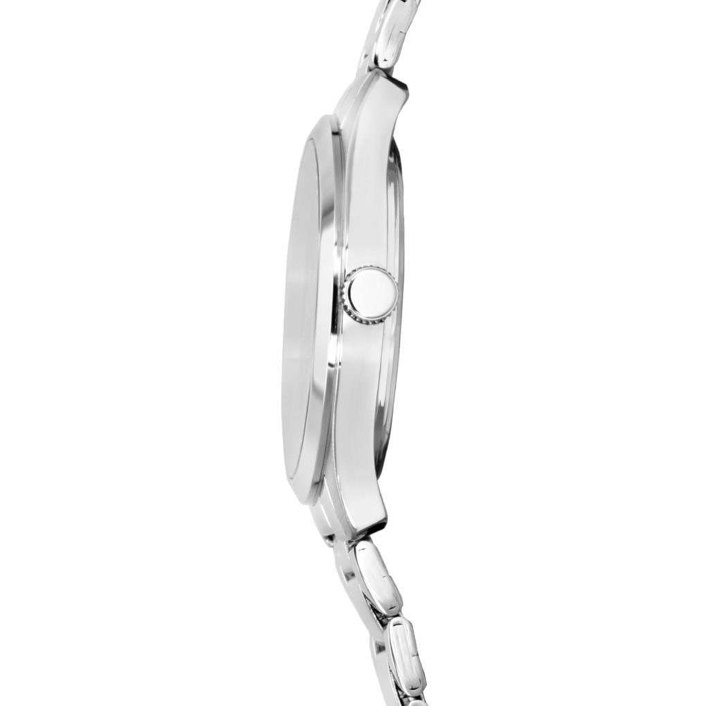 Minimalist - Model 15959/3 - Argintiu si Negru - Ceas Lotus