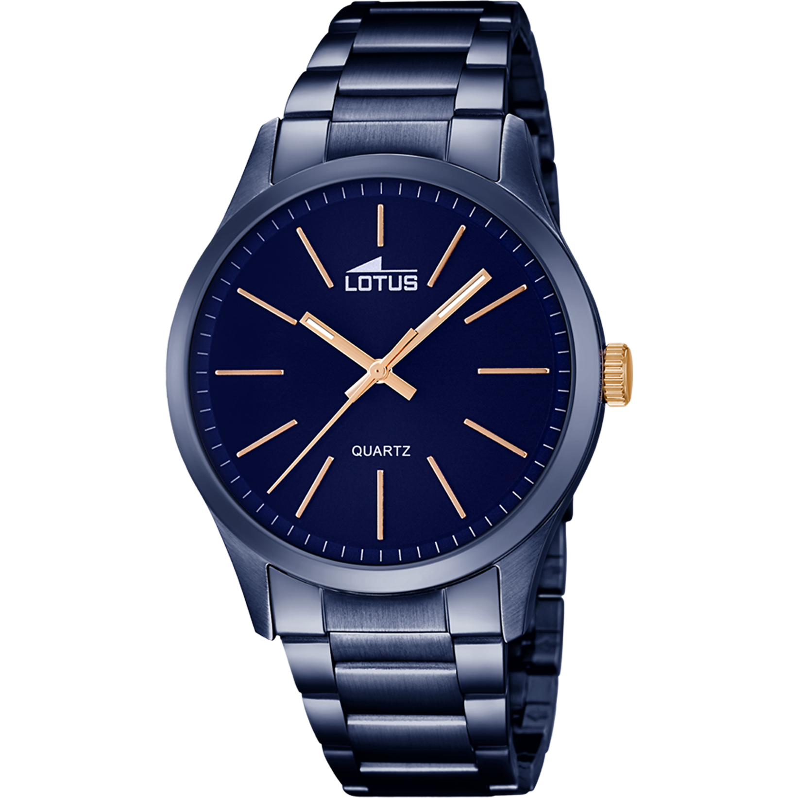 Minimalist - Model 18163/2 - Aur Albastru și Rose - Ceas Lotus
