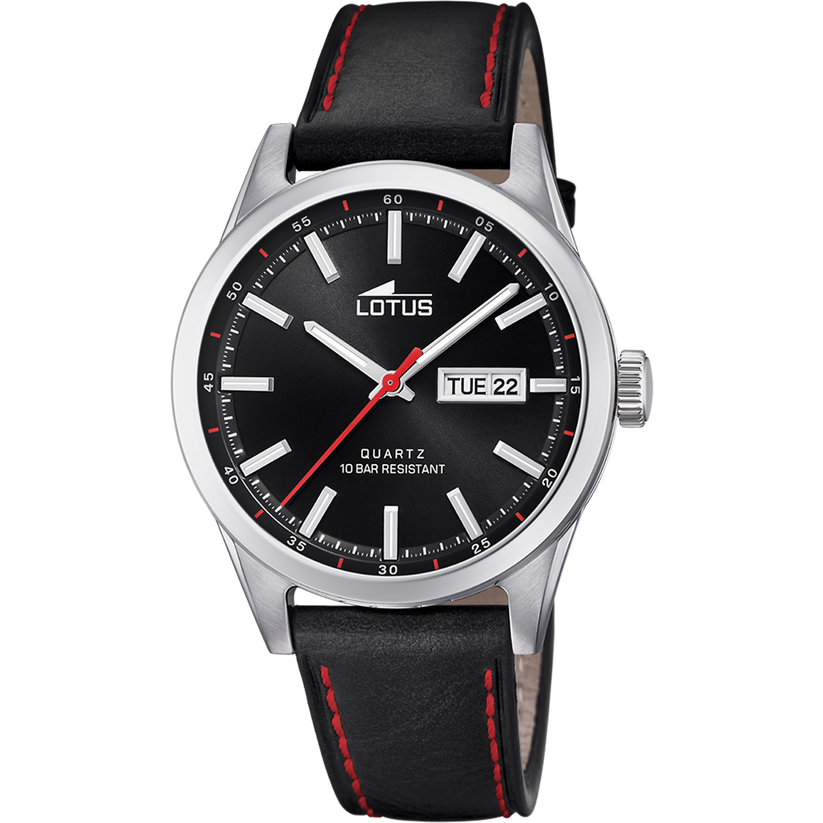 Classic Black and Red Watch – Men | Lotus