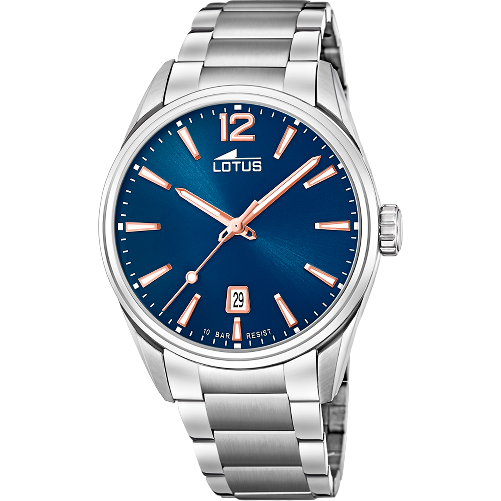 Minimalista - Modelo 18692/2 - Plata y Azul - Reloj Lotus