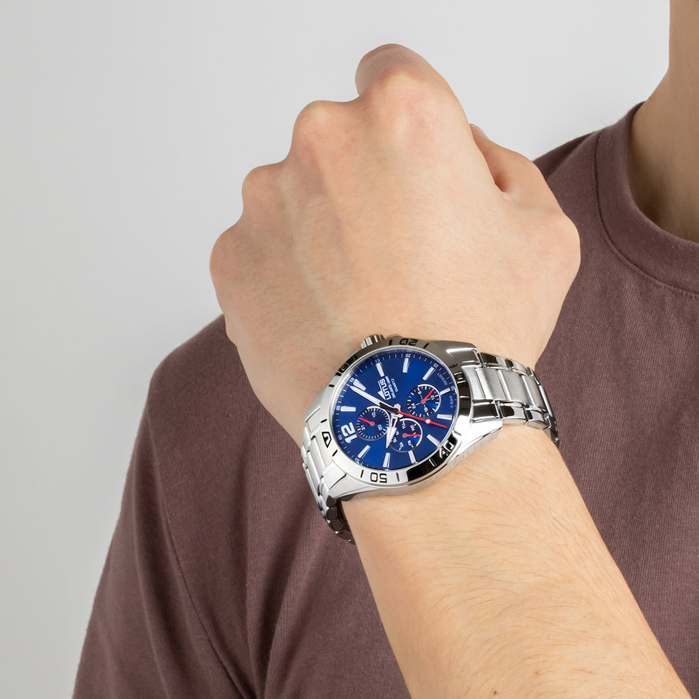 Reloj Multifunción Azul – Hombre | Loto