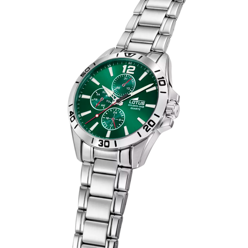 Reloj Multifunción Verde – Hombre | loto