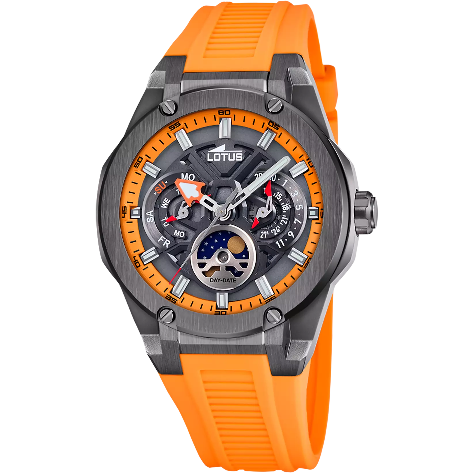 Orologio multifunzione sportivo Vortex arancione – uomo | Loto