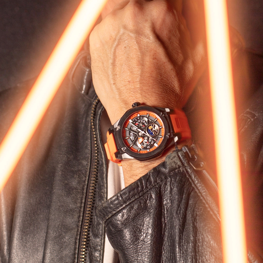 Orologio multifunzione sportivo Vortex arancione – uomo | Loto