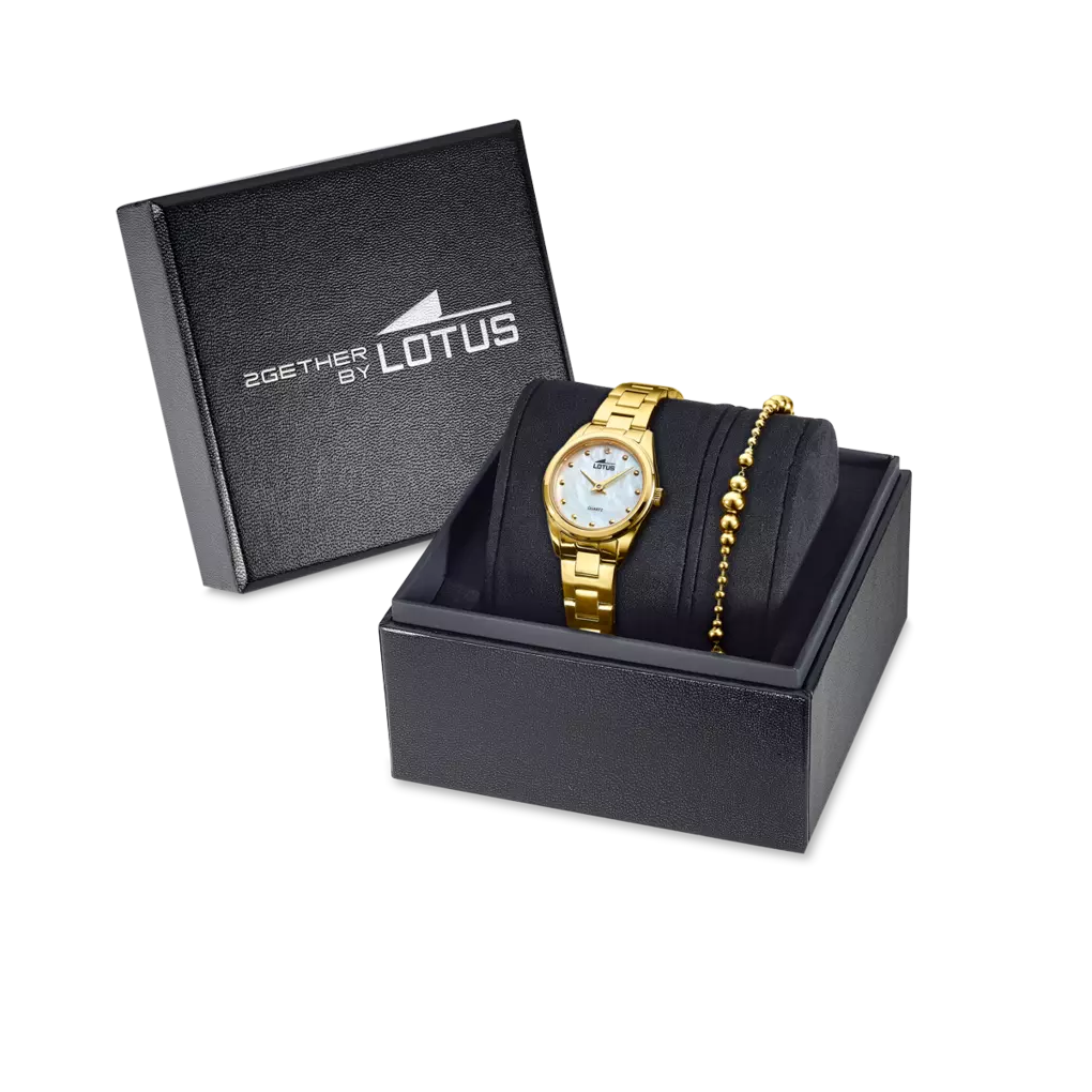 Reloj Pearly Gold Box - Mujer | loto