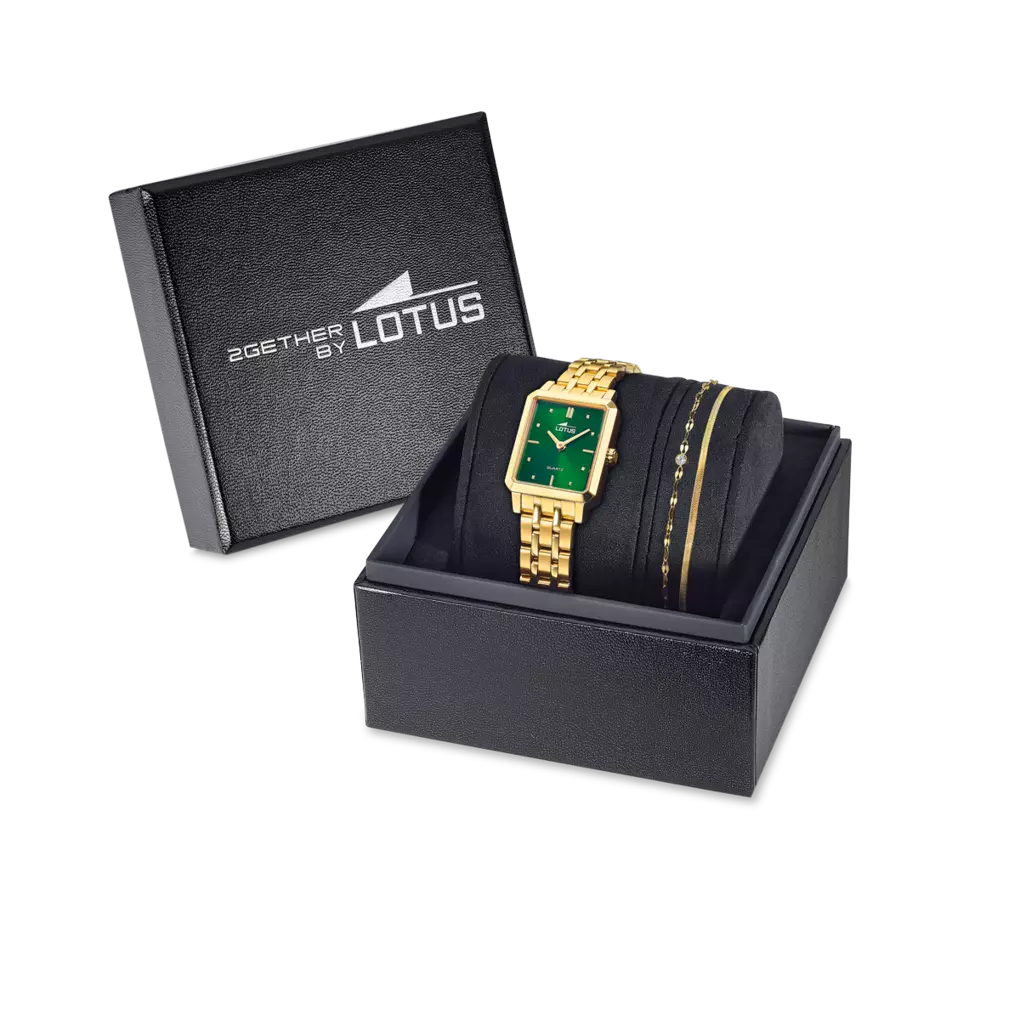 Green Golden Box Watch – Women | Lotus
