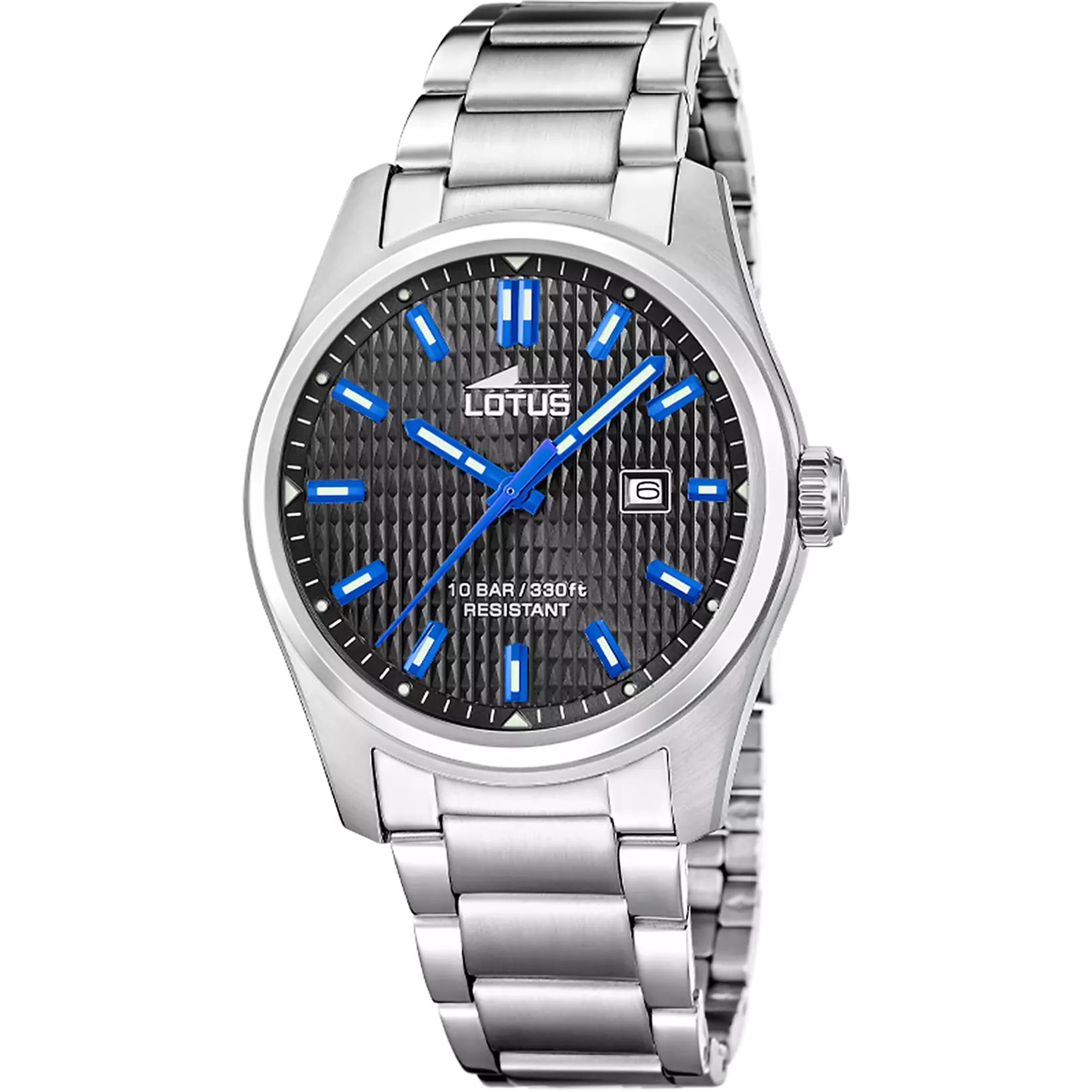 Black & Blue Steel Watch – Men | Lotus