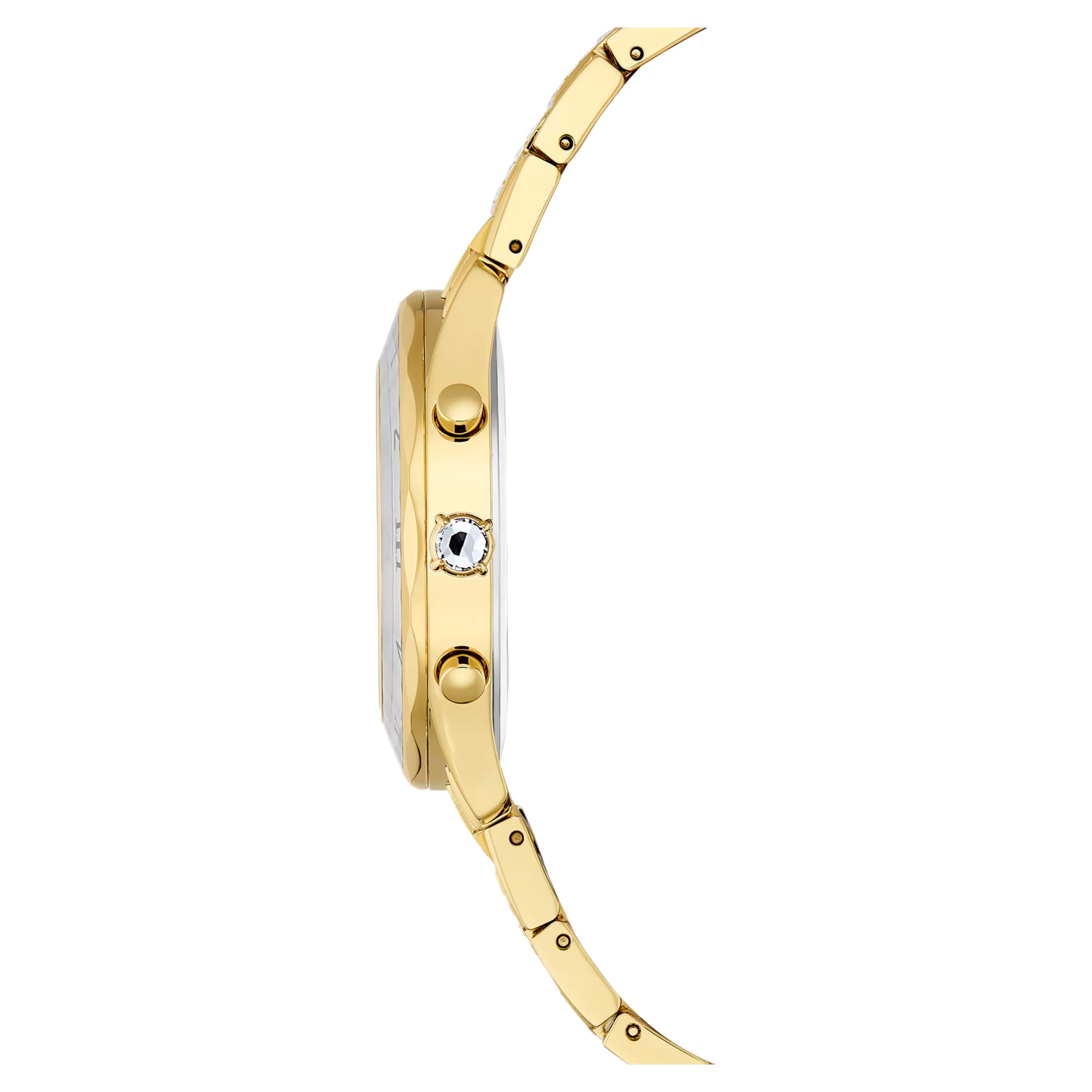 Dextera Lux Crystal White Gold Watch – Swarovski