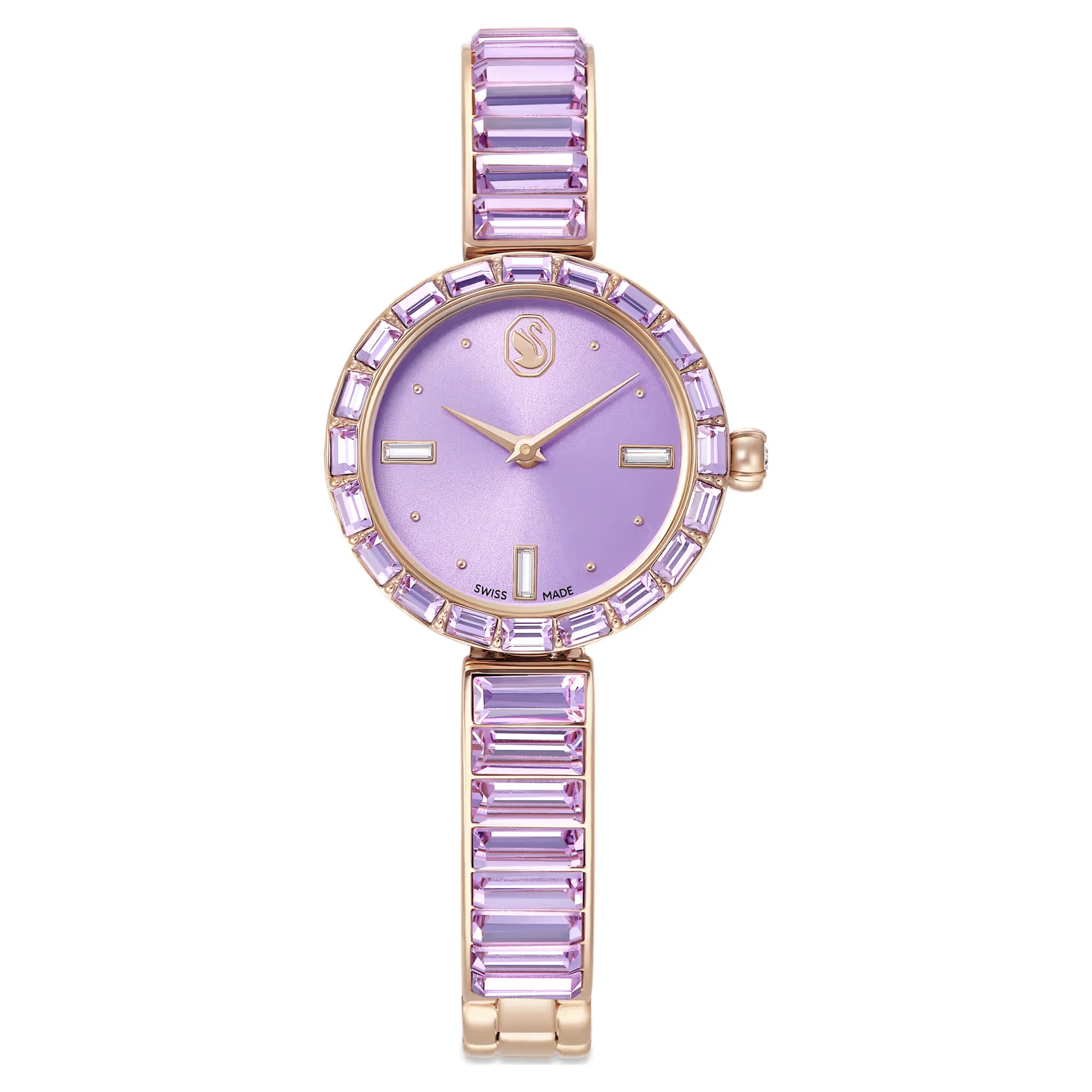 Swarovski Watch - Matrix Bangle - Metal Bracelet - Mauve