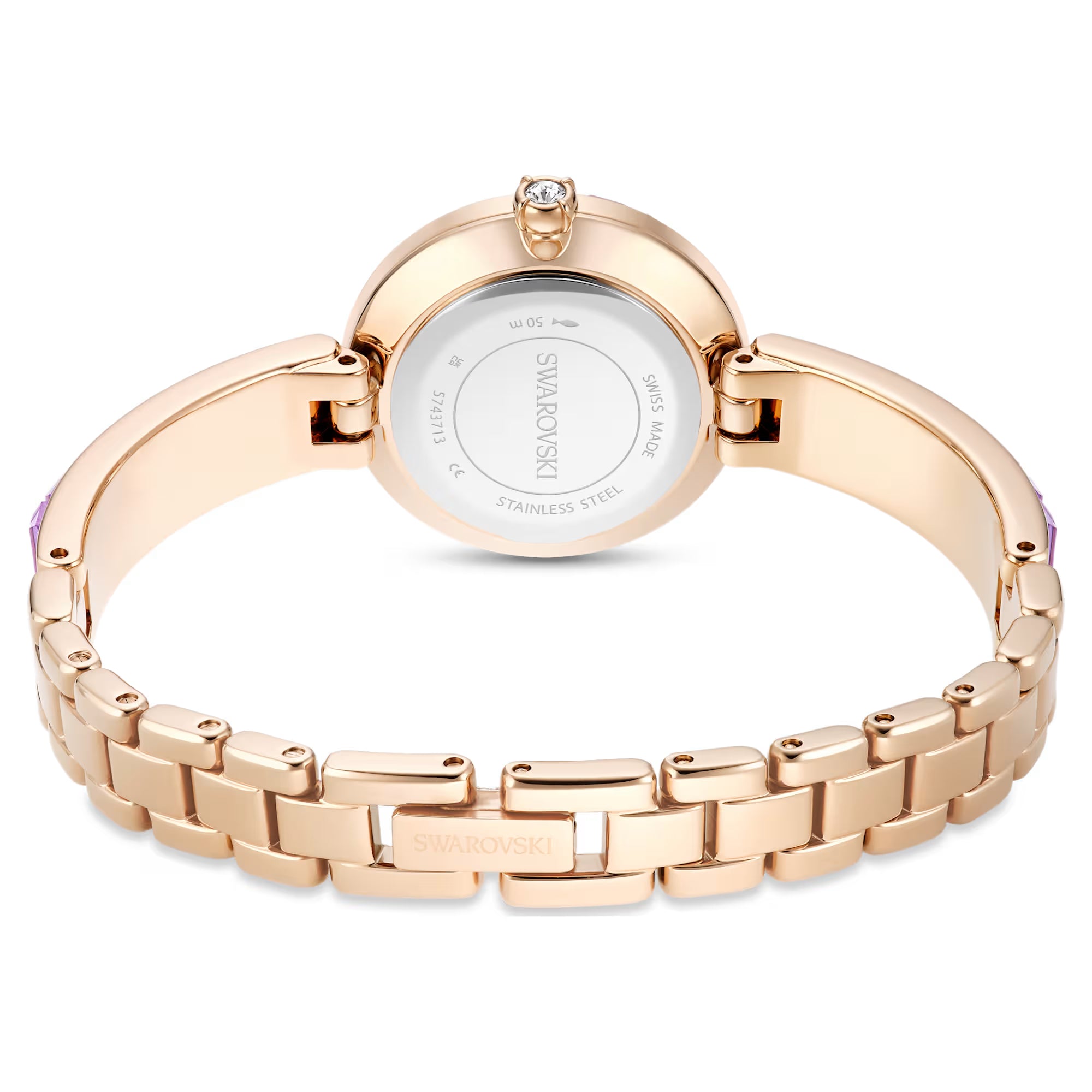 Swarovski Watch - Matrix Bangle - Metal Bracelet - Mauve