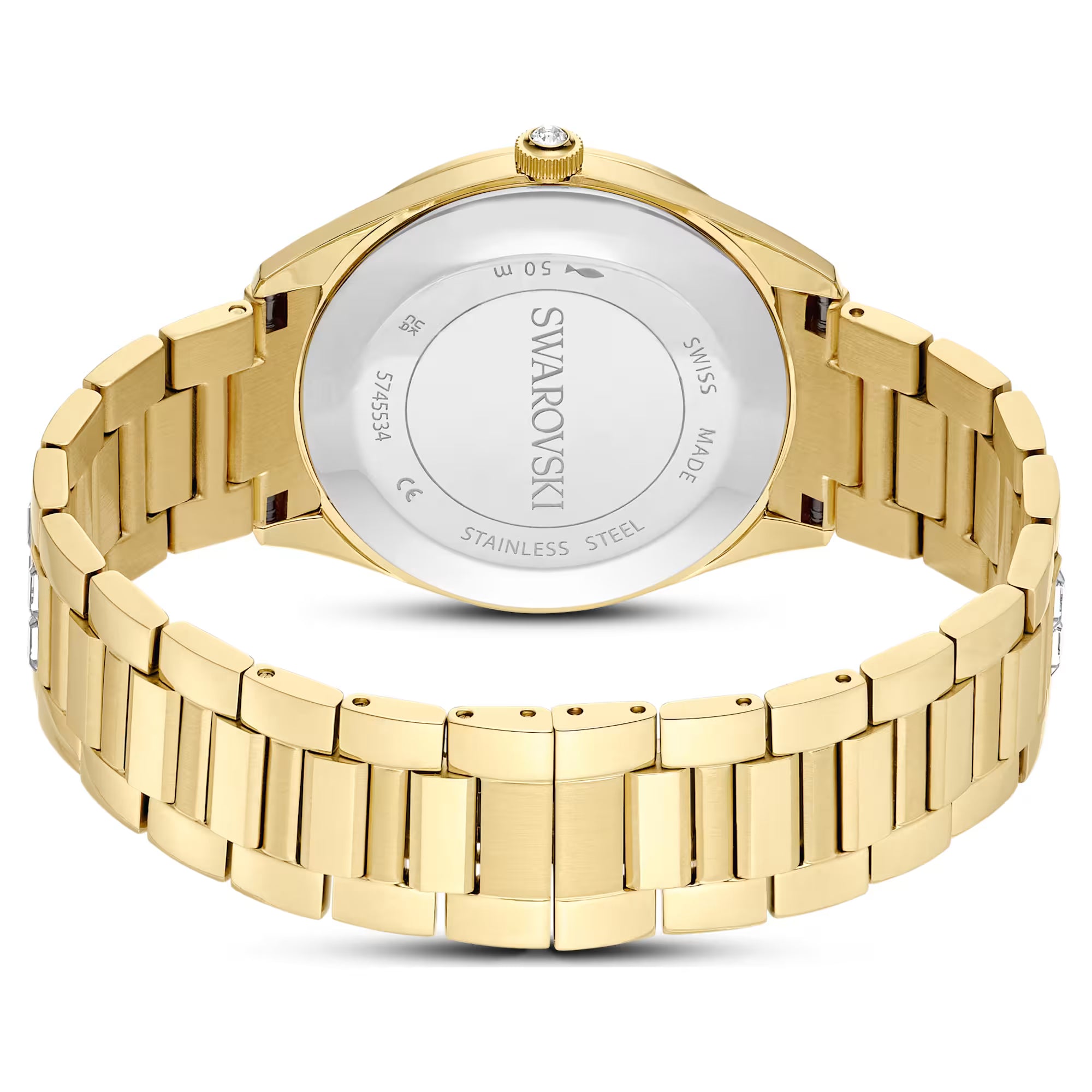 Swarovski Watch - Matrix Date - Metallarmband - Vit Urtavla - Guld