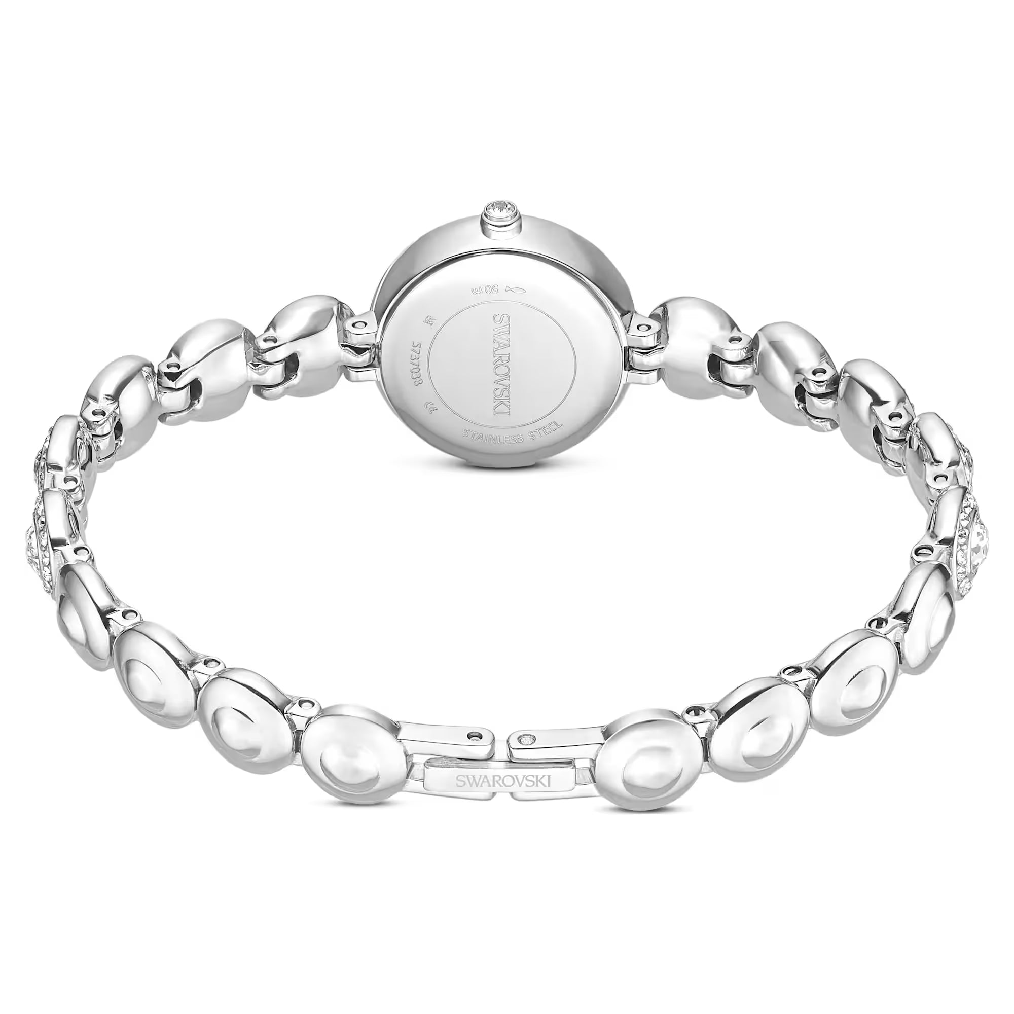 Swarovski Watch - Una Angelic - Chain Bracelet - White Dial - Silver Steel