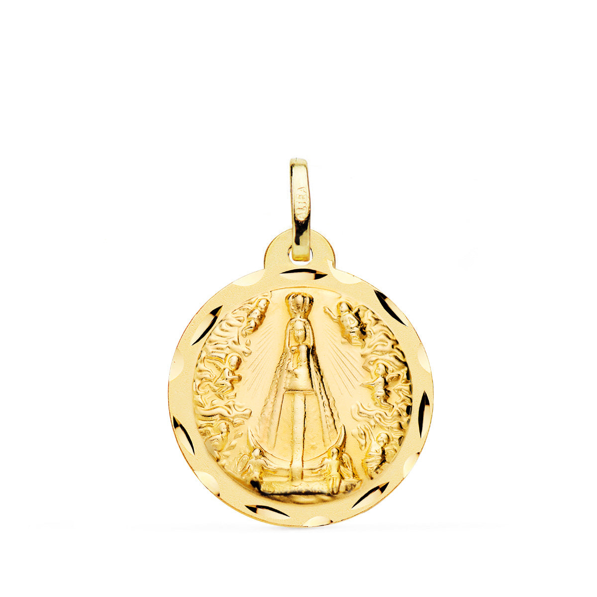 Virgin Medal 9K Our Lady of Begoña DIAMANT 20 mm