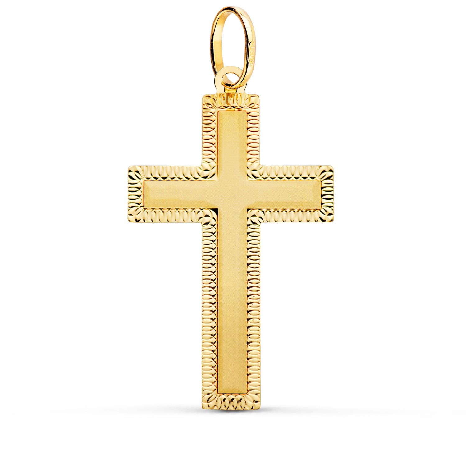 18K Pendentif Christ avec Croix 35X20MM