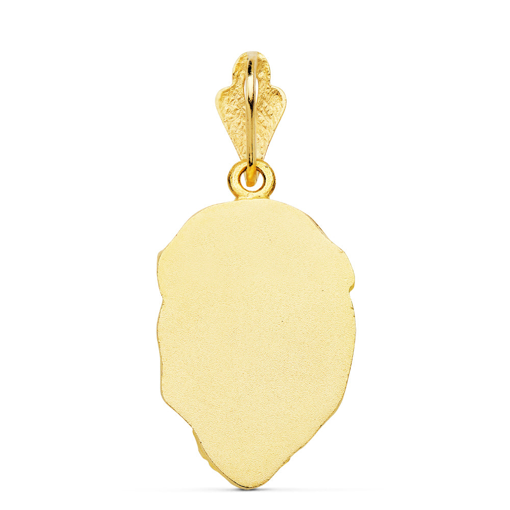 Pendentif Tête de Christ en Or Jaune 18K 25X17 mm