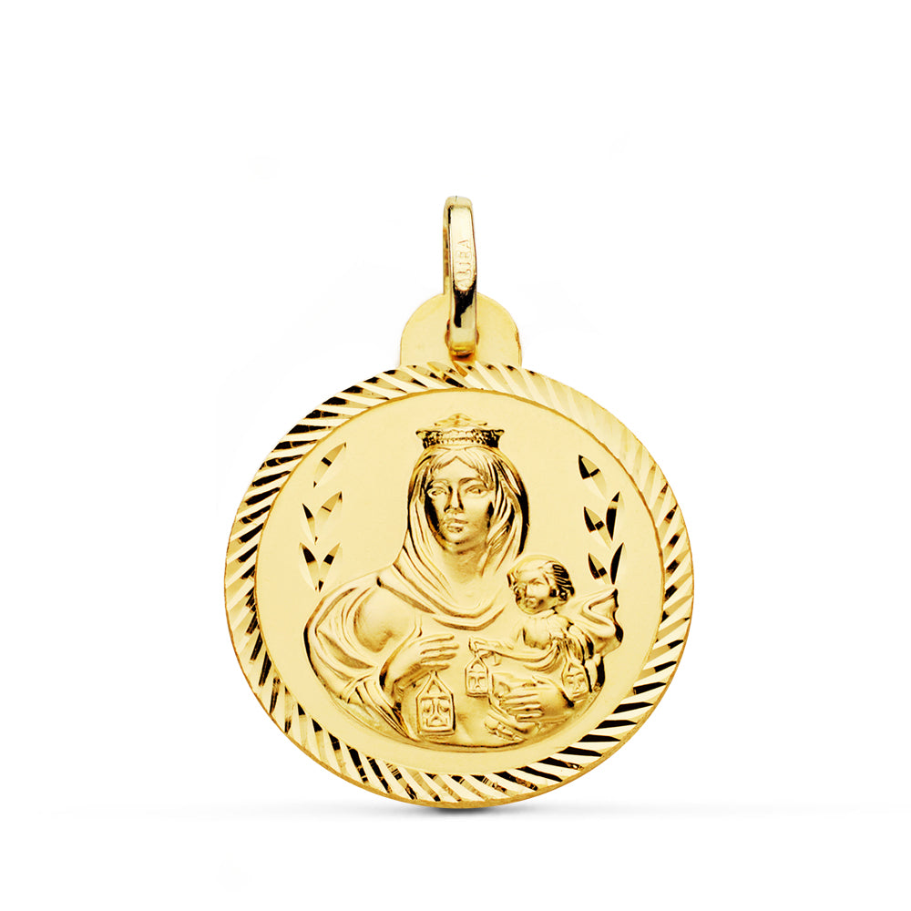 18K Skapuliermedaille 24 mm