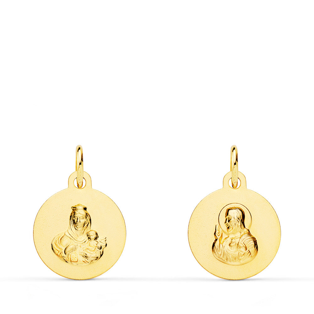 18K Scapular Medal 12 mm
