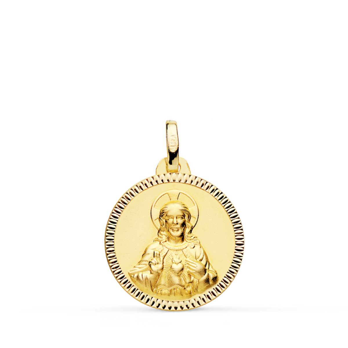 18K Jesu hellige hjerte-medalje 18MM
