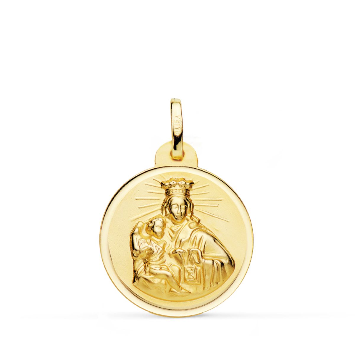 18K medaile Panny Marie z Mont-Carmel 22MM