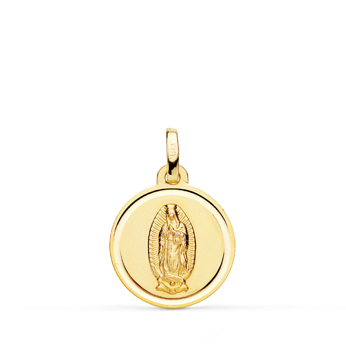 18K ferde Guadalupe-i Boldogasszony-érem 16 mm