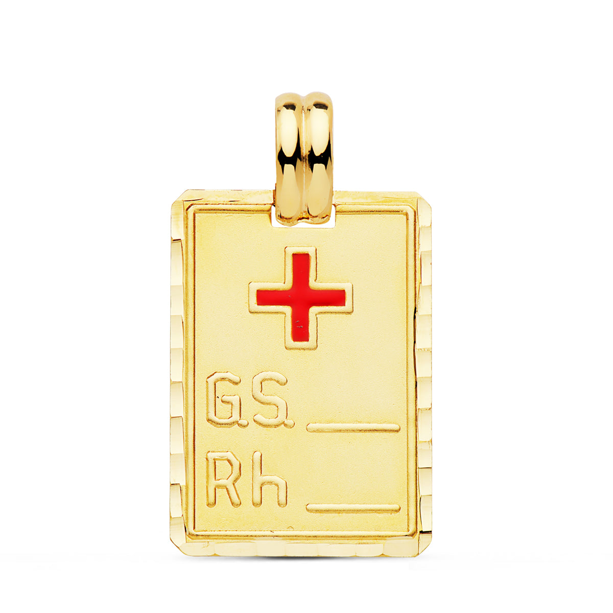 Ciondolo Placca Oro Giallo 18K 24X17 mm