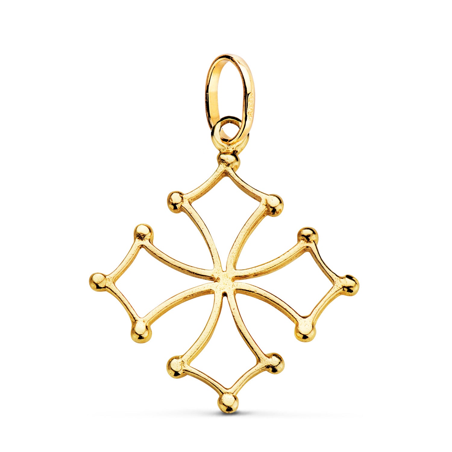 Croce Occitania Oro Giallo 9K 28 X 24 mm