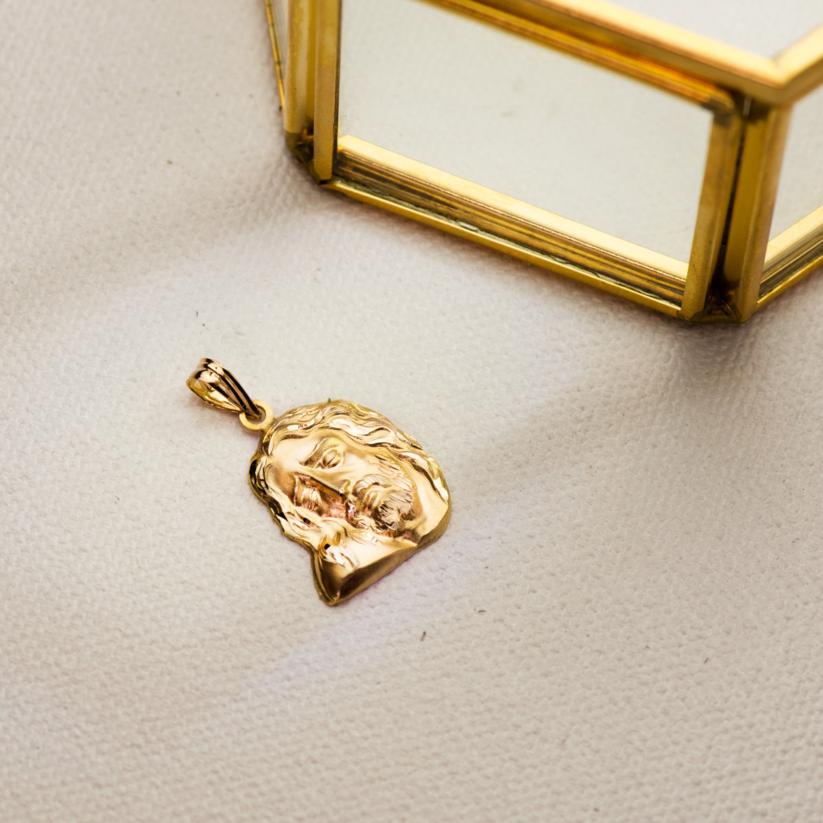 18K Christusportrethanger 20X16MM