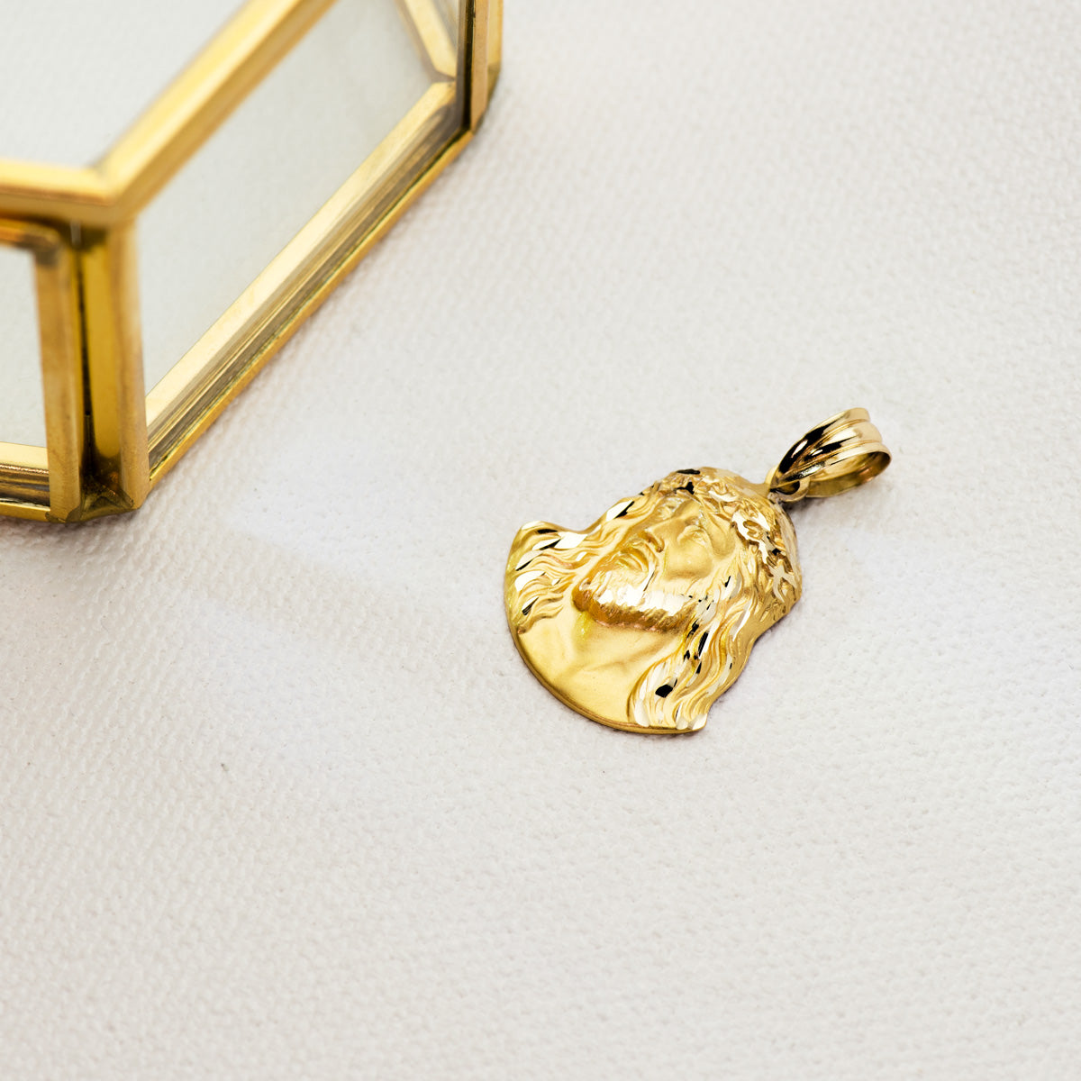 Christ Murillo Pendel 18K Gul Guld 23X18 mm