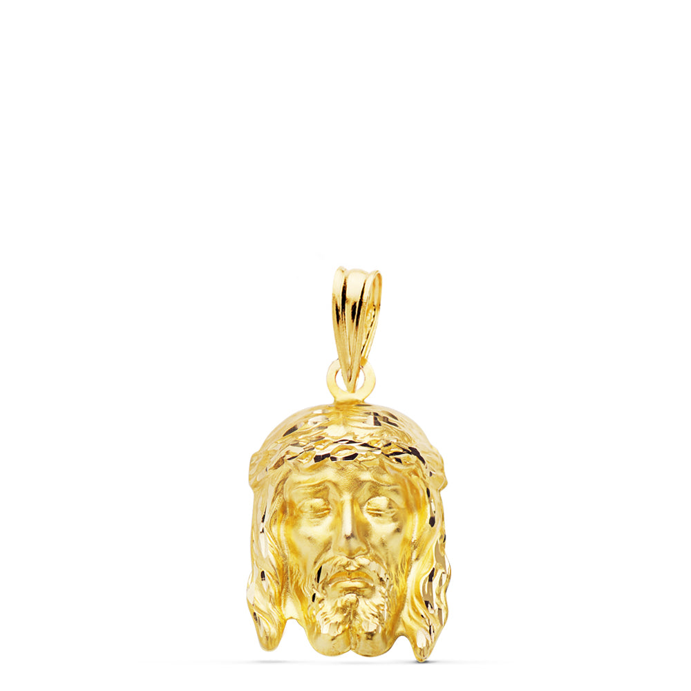 9K Christ Portrait Pendant 19X12 M