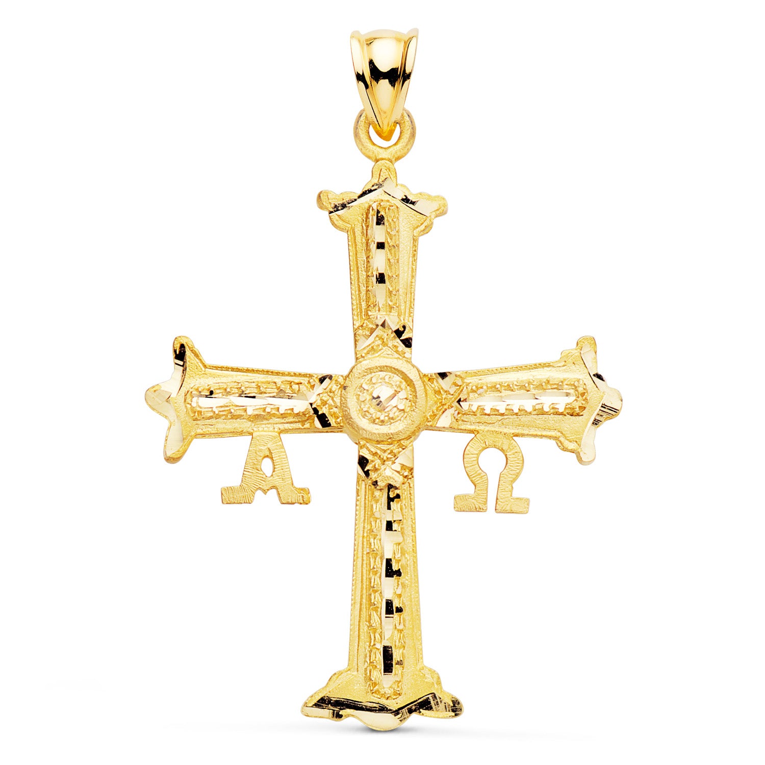 18K Covadonga Cross Pendel 41 X 31 mm