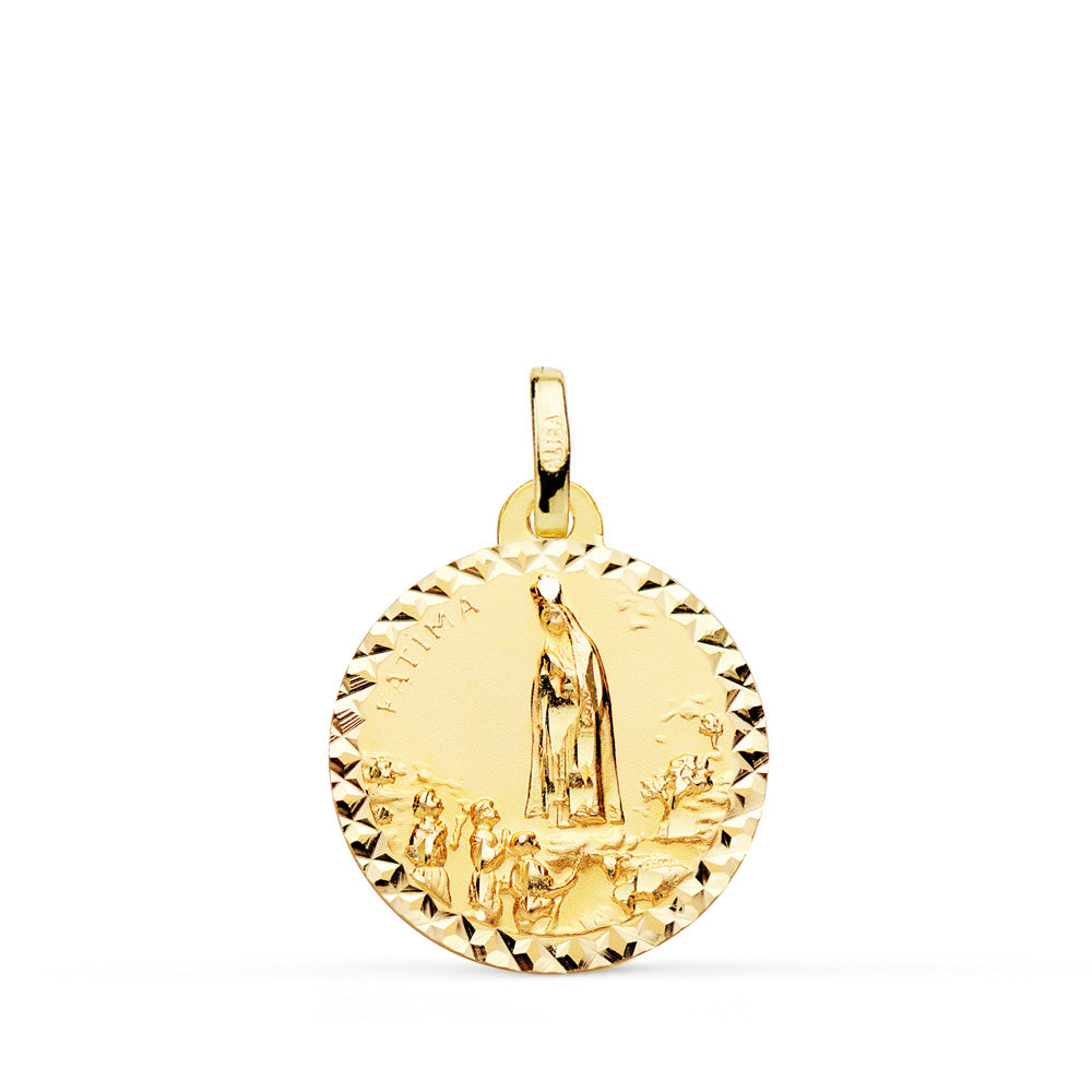 18K Médaille Notre-dame de Fatima 18MM