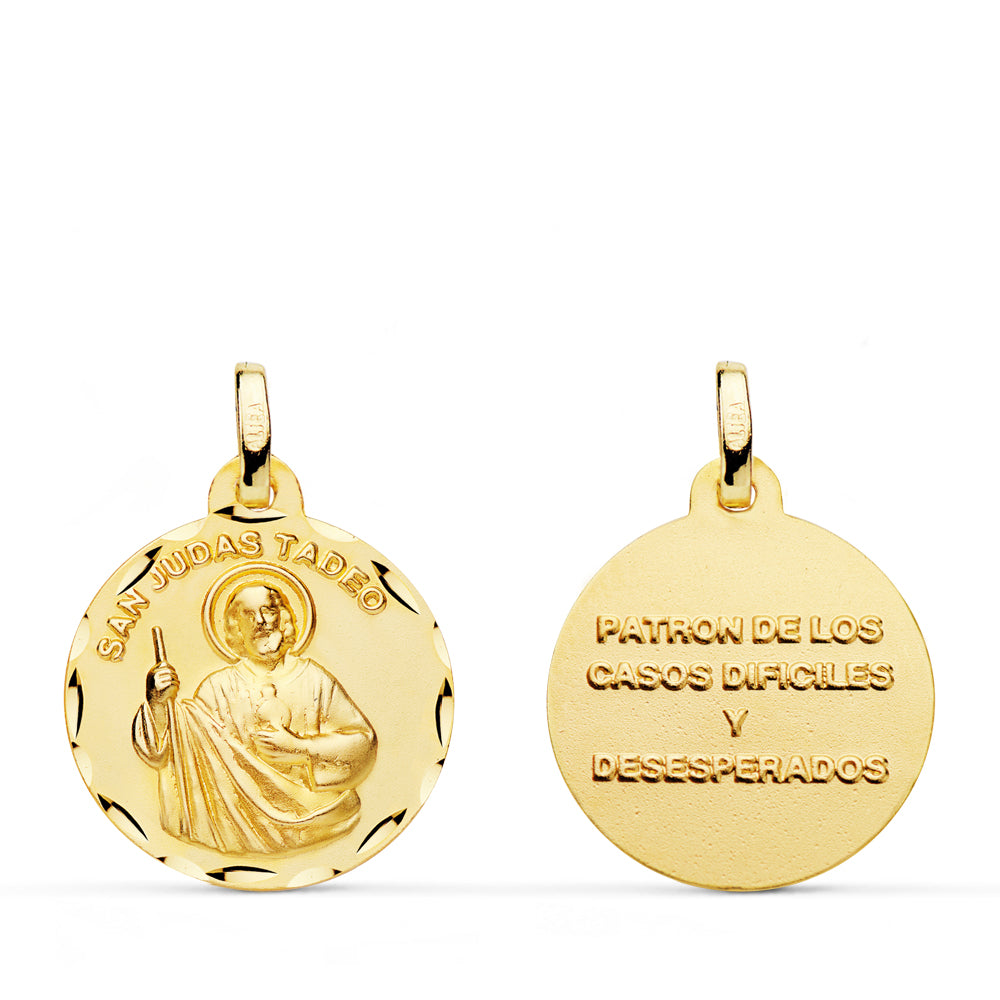 18K Médaille Saint Jude Thaddeus 20 mm