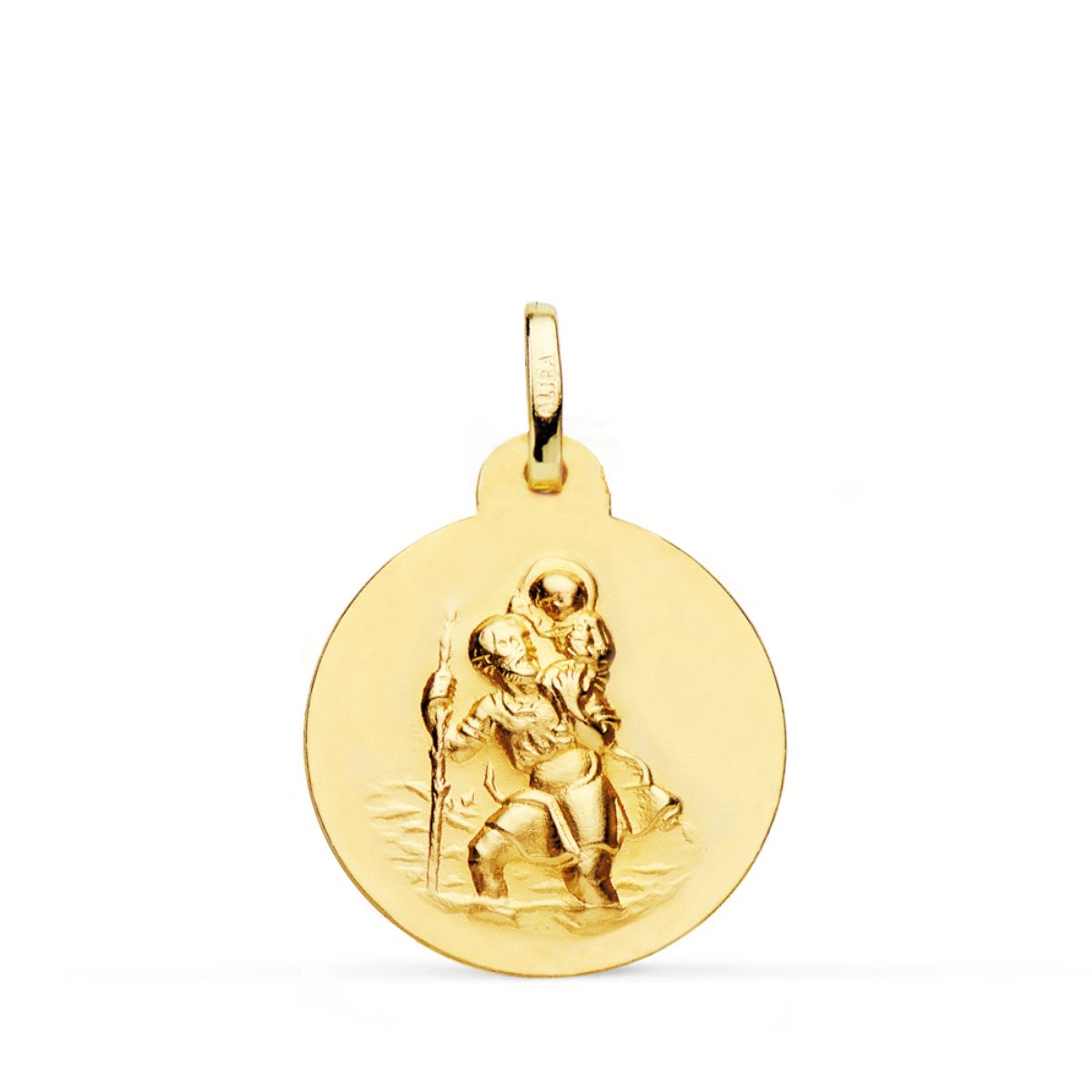 18K Saint Christopher-medalj 20MM