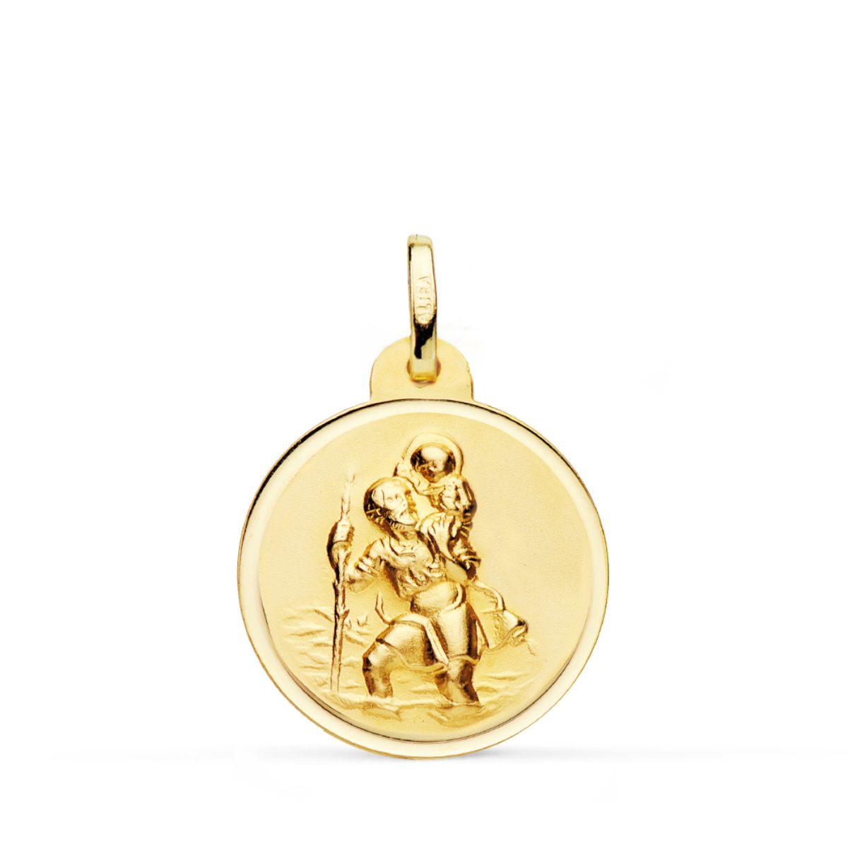 18K Saint Christopher Medalje 20 mm