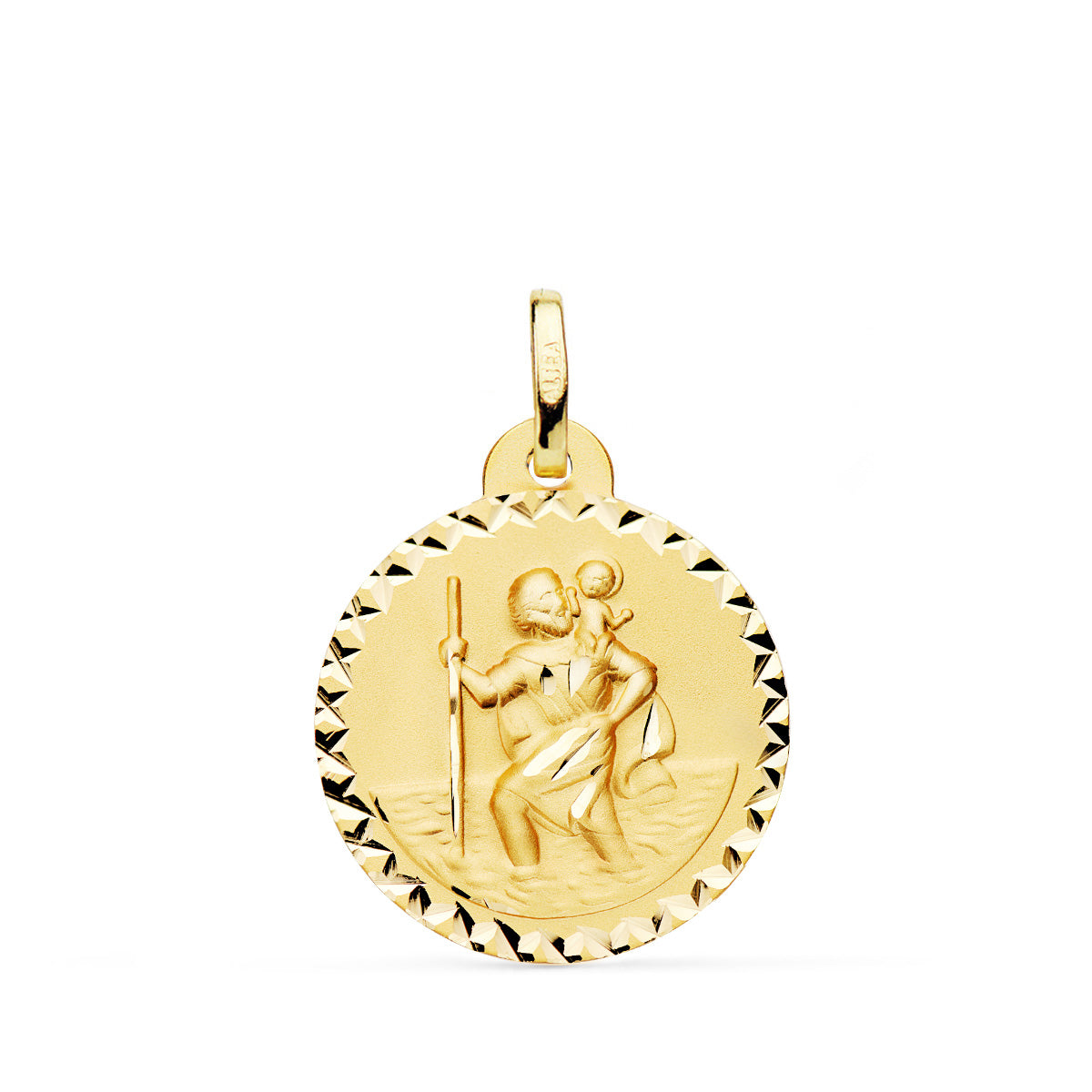 18K Saint Christopher Medalje 20 mm