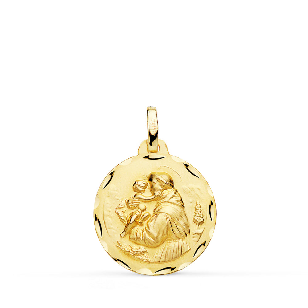18K Saint Anthony-medalje 18MM