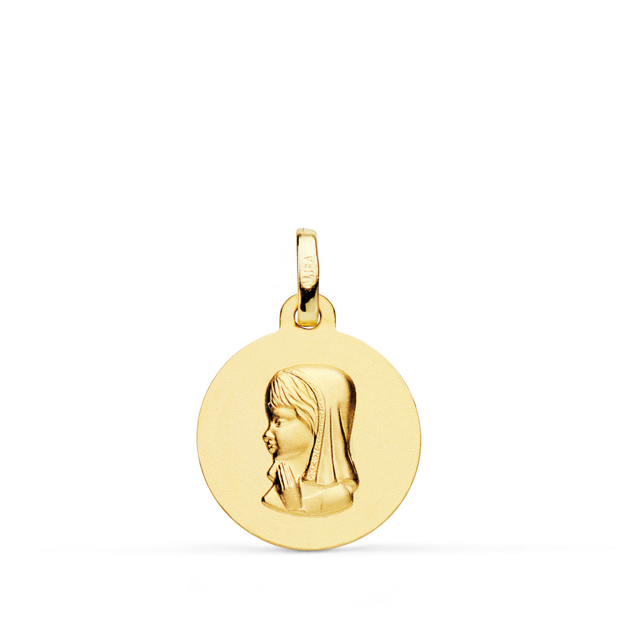 18K Virgin Girl Medal 16MM