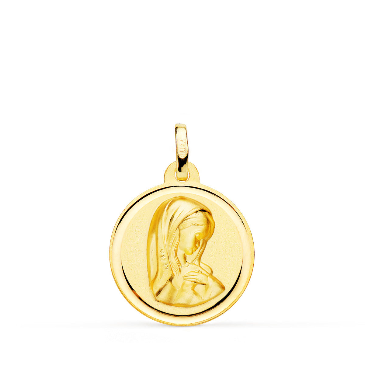 18K Médaille Vierge Fille 18 mm
