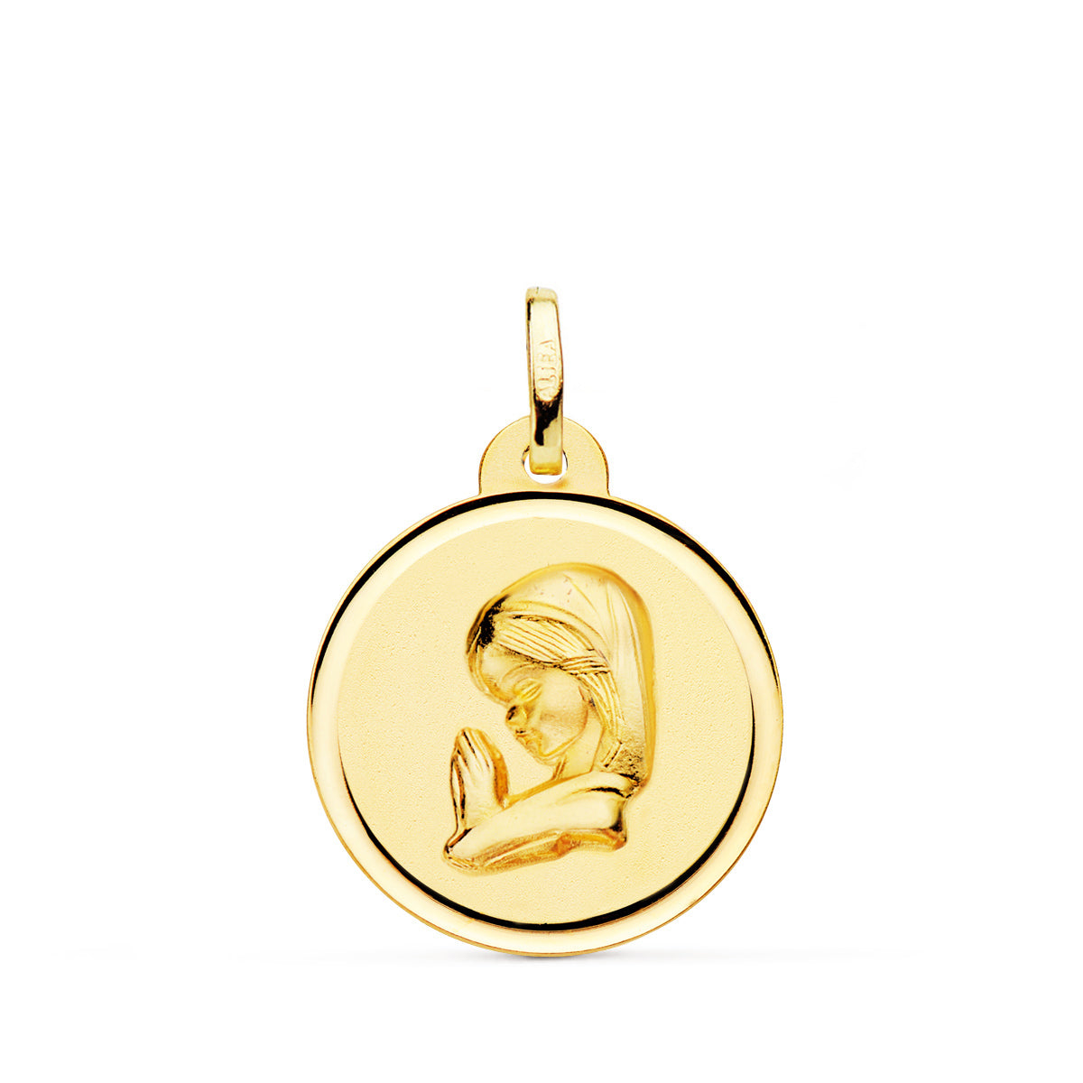 18K Médaille Vierge Fille 20 mm