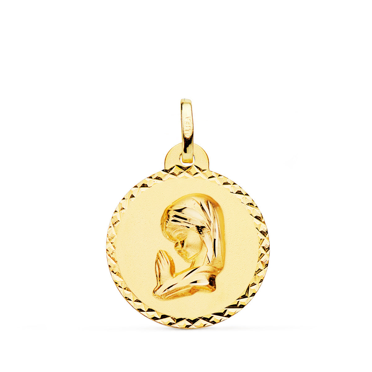 18K Médaille Vierge Fille 20 mm
