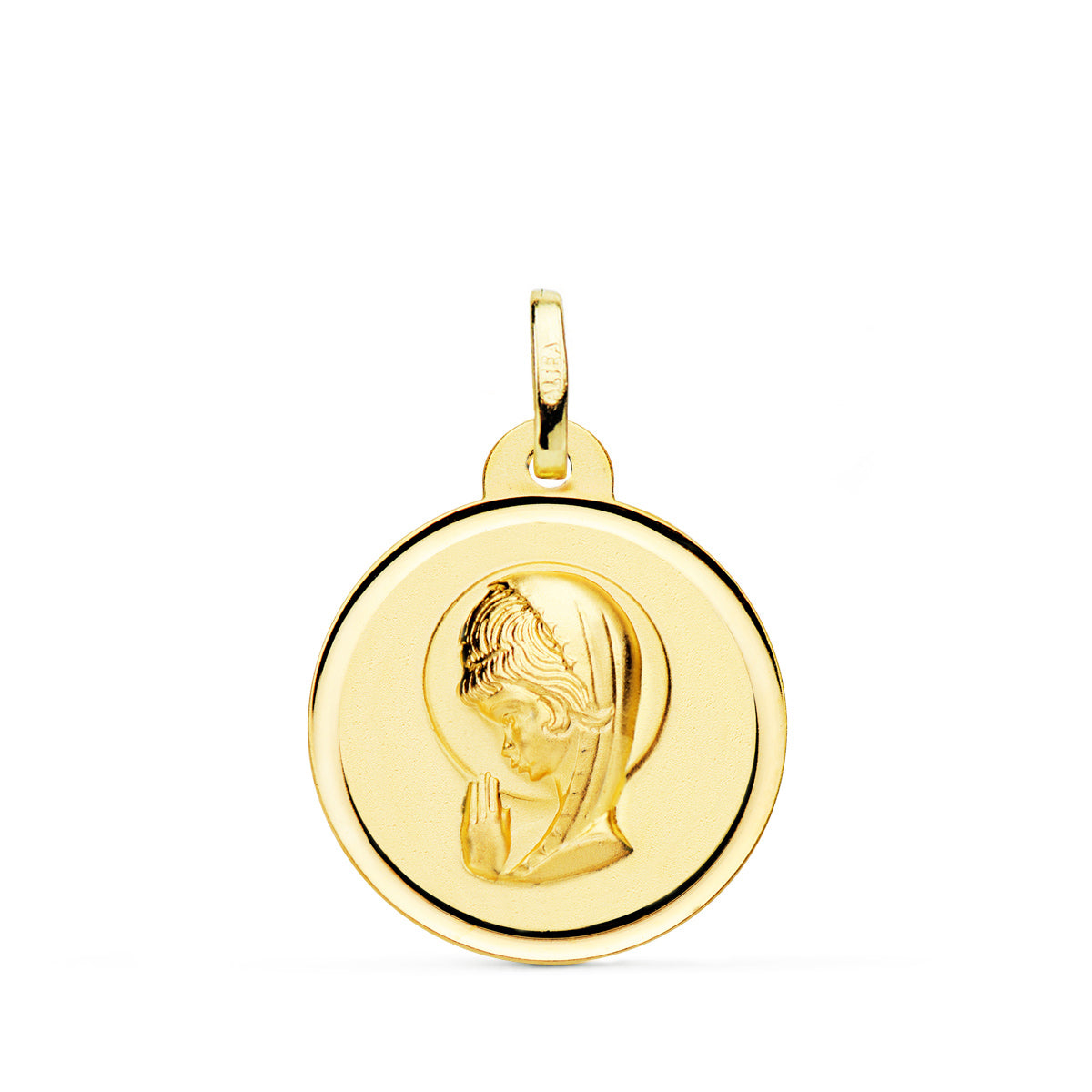 18K Médaille Vierge Fille 20 mm