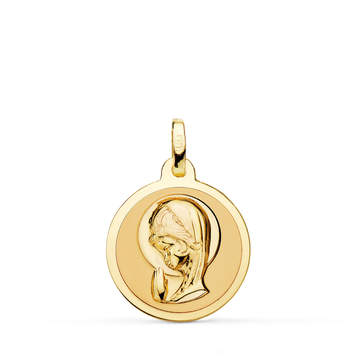 18K Médaille Vierge Fille 18 mm
