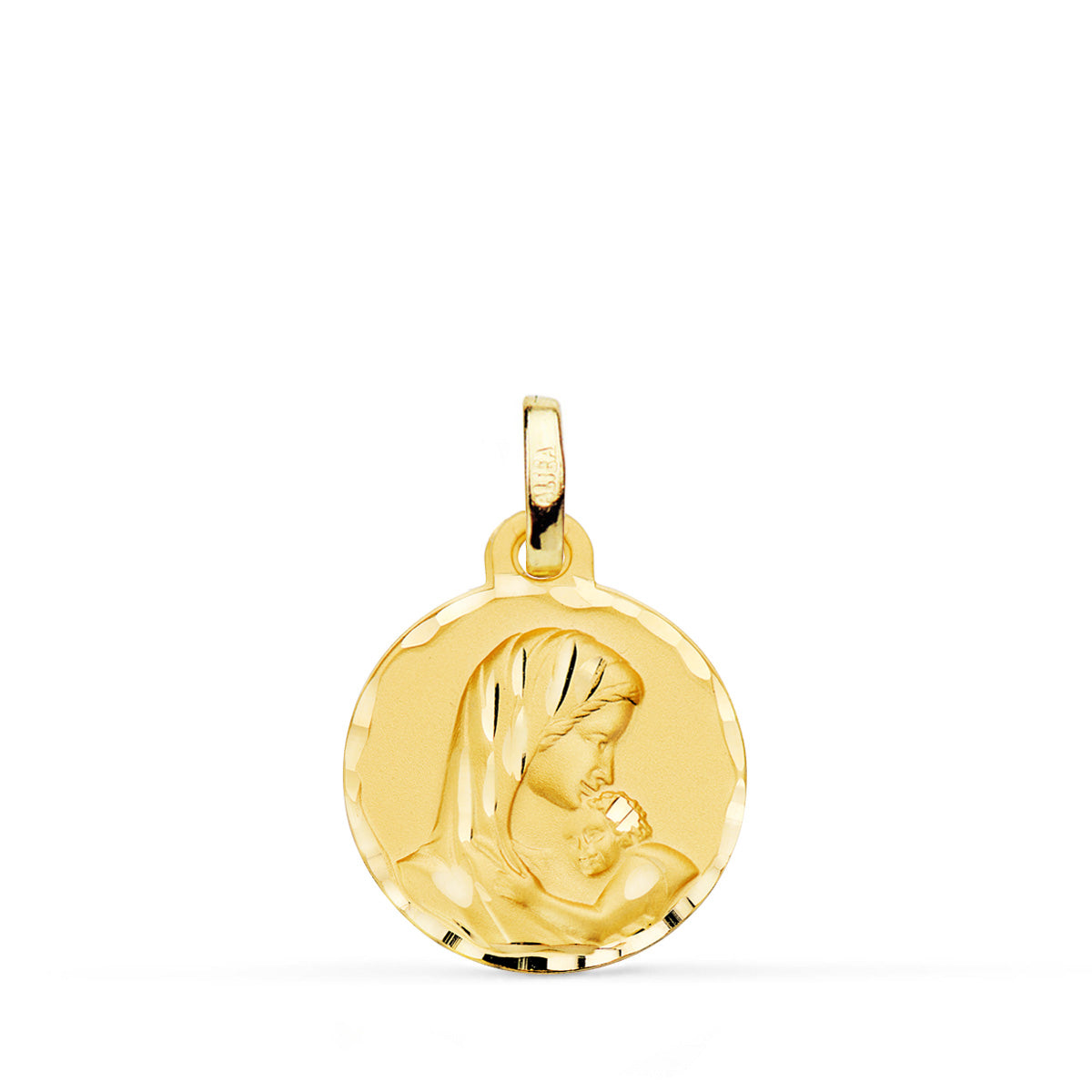 18K Médaille Vierge à Lenfant 16 mm