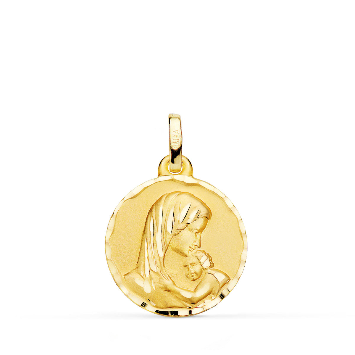 18K Médaille Vierge à Lenfant 18 mm