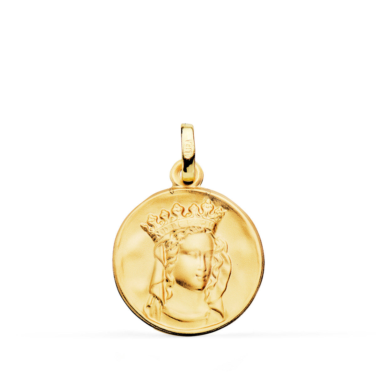 18K Médaille Notre Dame Paris en Or Jaune 18MM