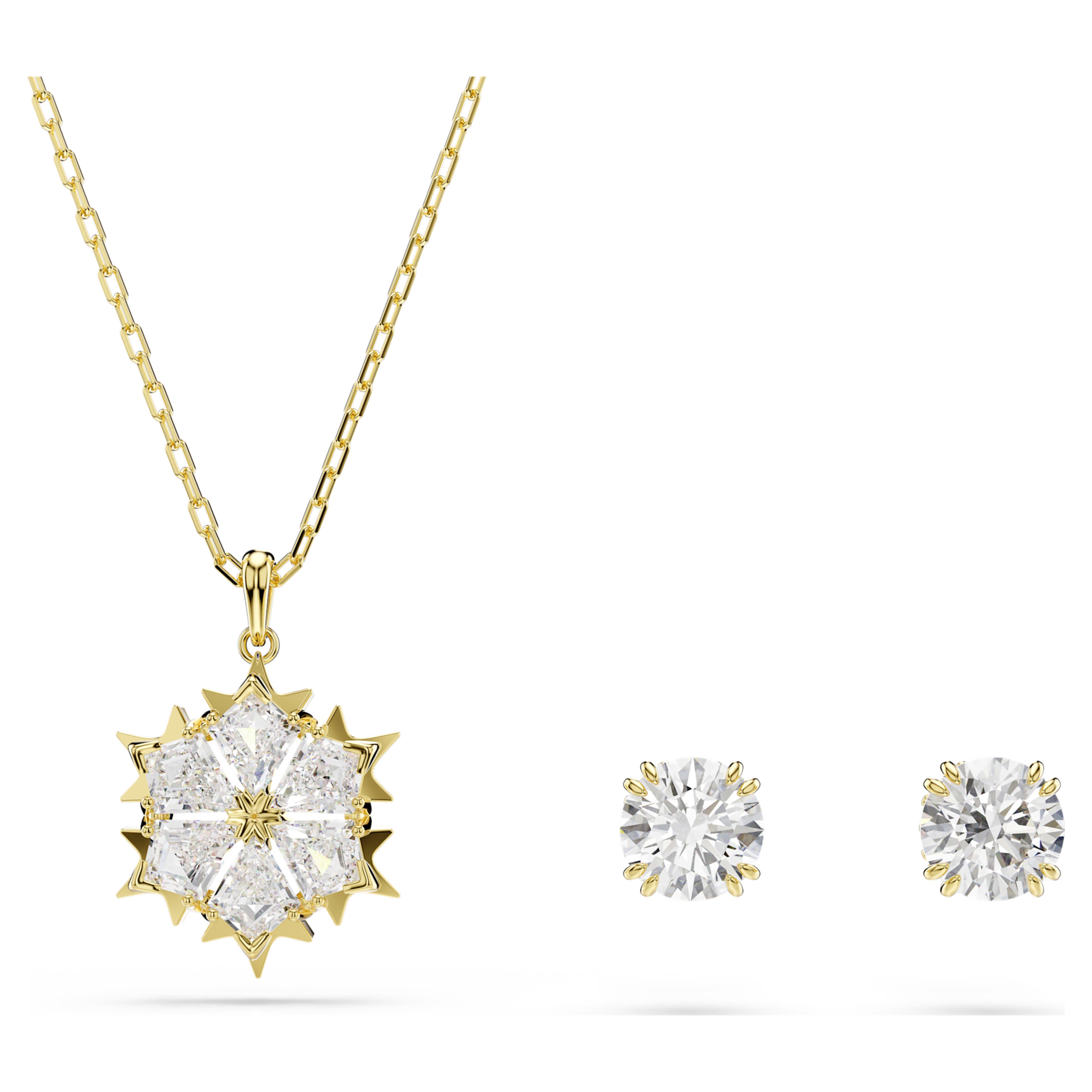Parure Swarovski - Magic - Blanc & Doré