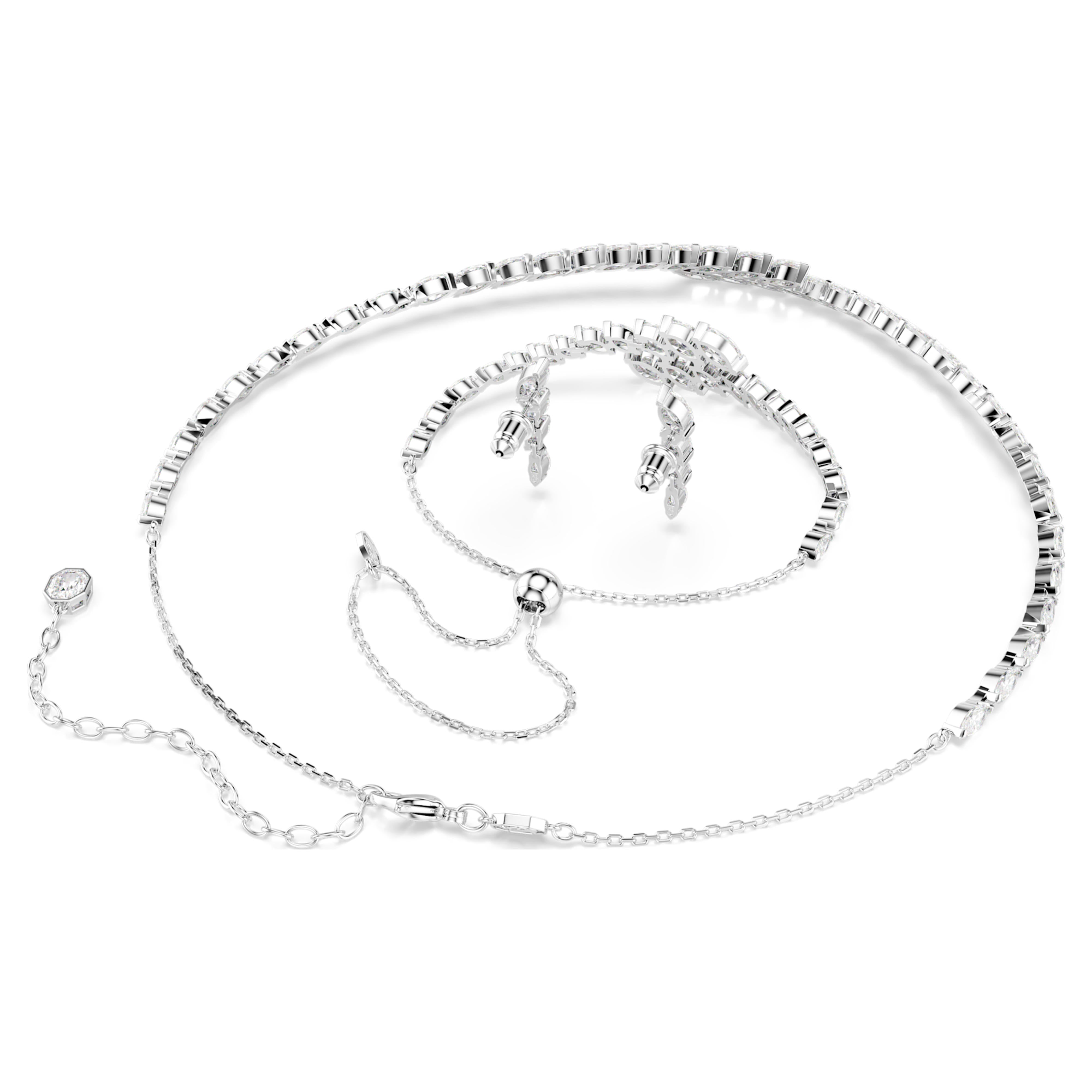 Parure Swarovski - Mesmera Glam - Blanc & Argenté vue 4