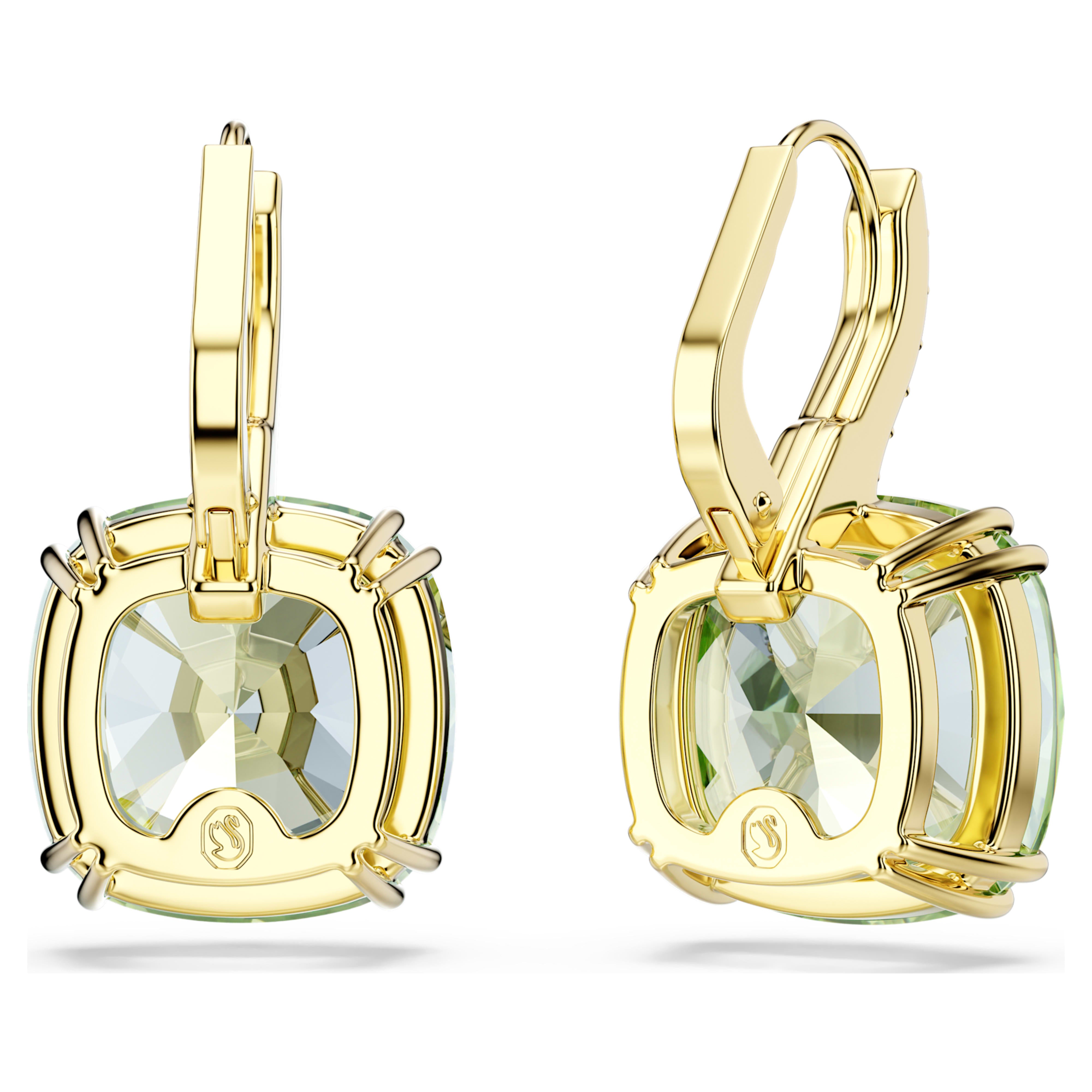Swarovski Earrings - Millenia - Dangling - Ignite & Gold view 4